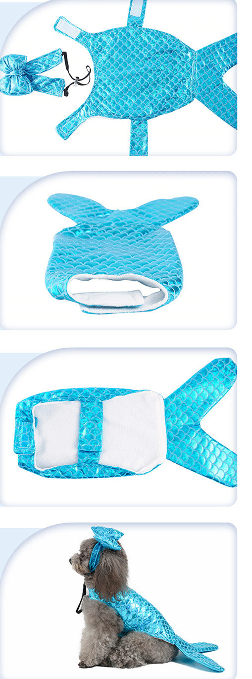 Dog Costume – Mermaid Dog Clothes | Cute Pet Dress-Up Outfit
