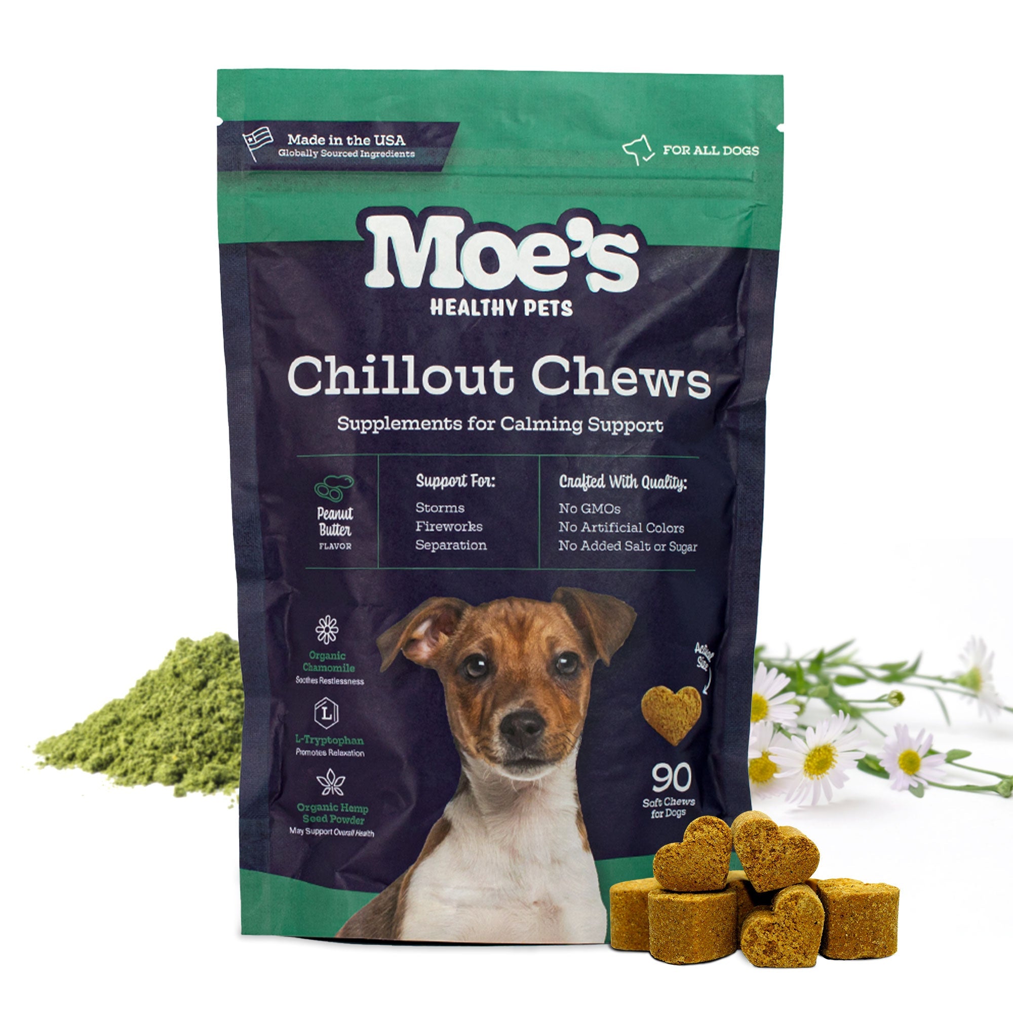 Dog Calming Treats – Chillout Chews | Natural Anxiety Relief for Dogs