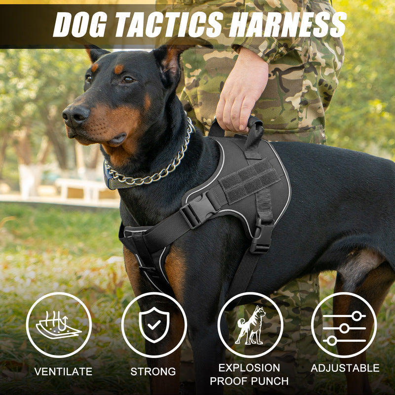 Tactical Dog Vest | Safe & Durable Military-Style Harness for Large Dogs