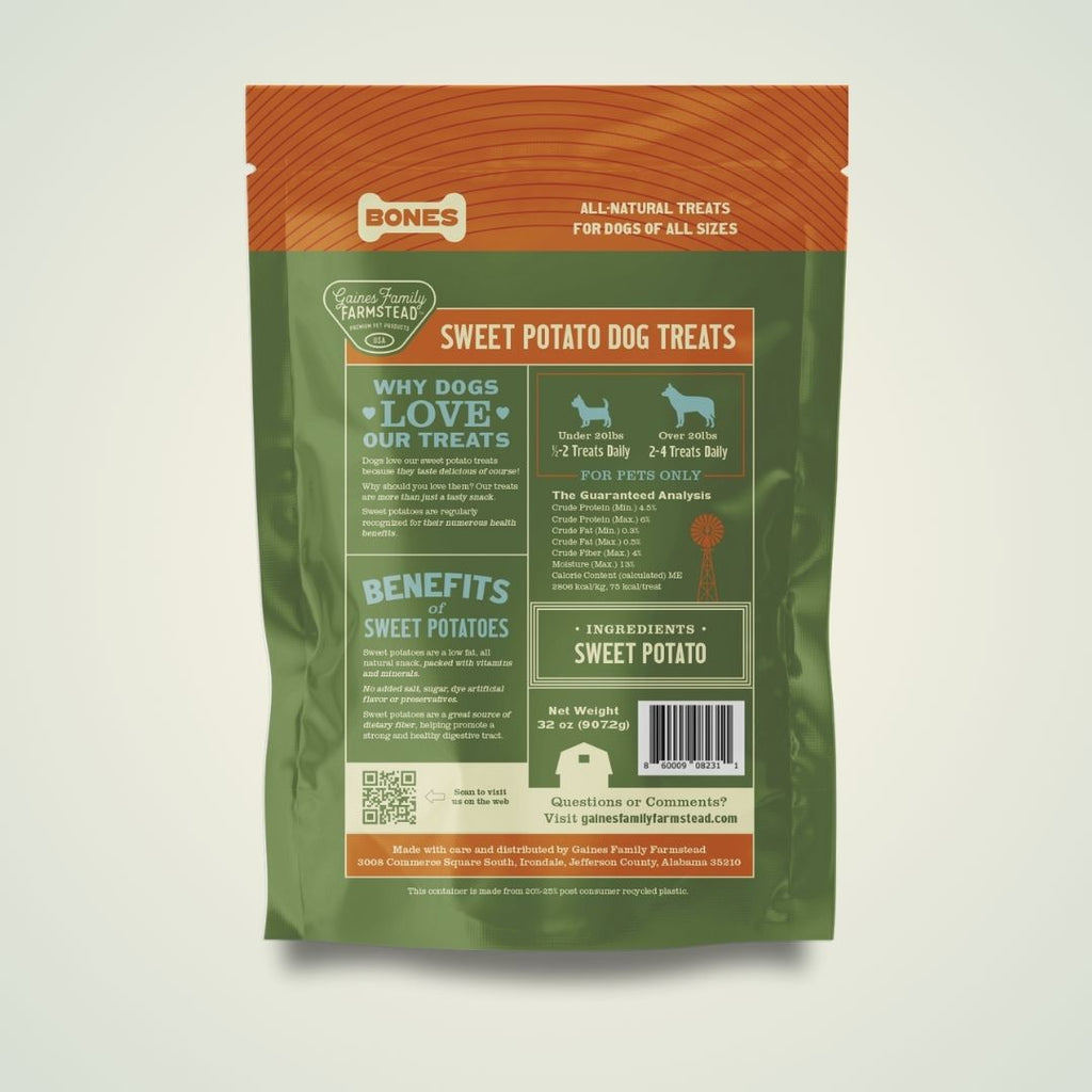 Dog Treats – Sweet Potato Bones | All-Natural & Wholesome