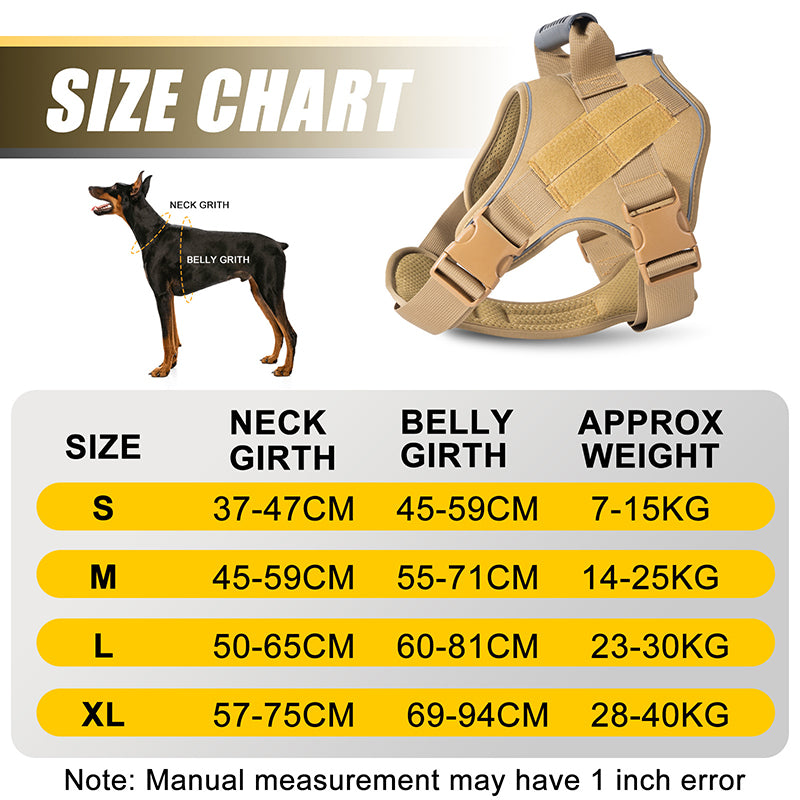 Tactical Dog Vest | Safe & Durable Military-Style Harness for Large Dogs