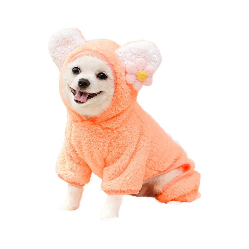 Dog Outfits – Fleece-Lined Four-Legged Autumn & Winter Dog Clothes