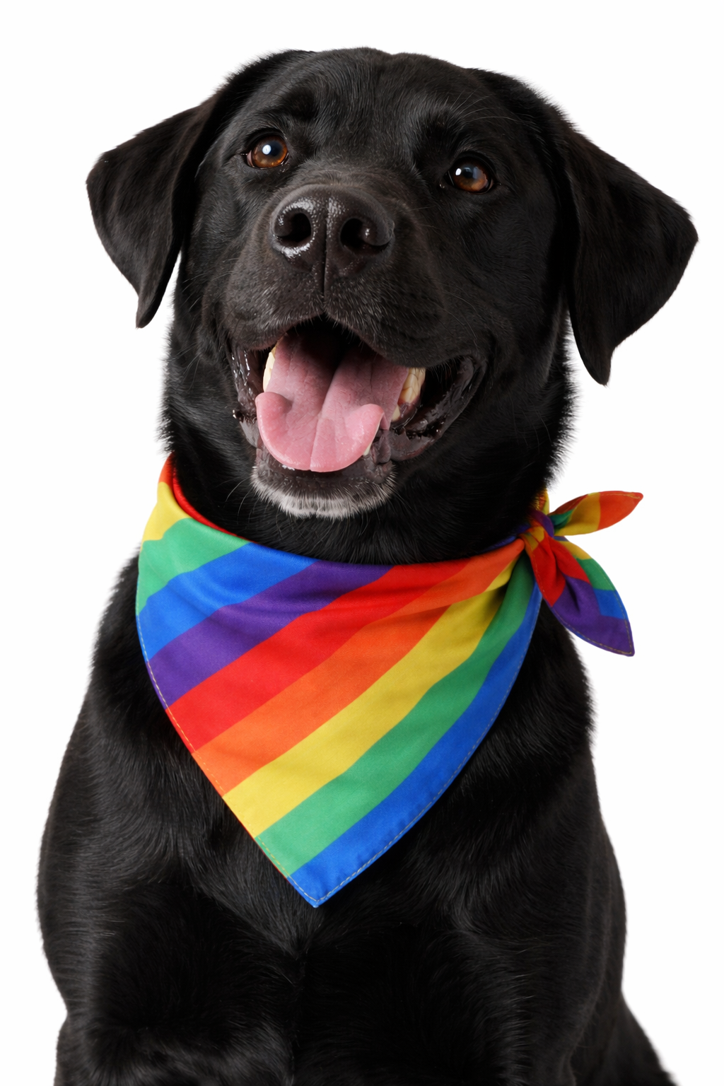 Rainbow Pride Pet Bandana | Adjustable Dog & Cat Scarf