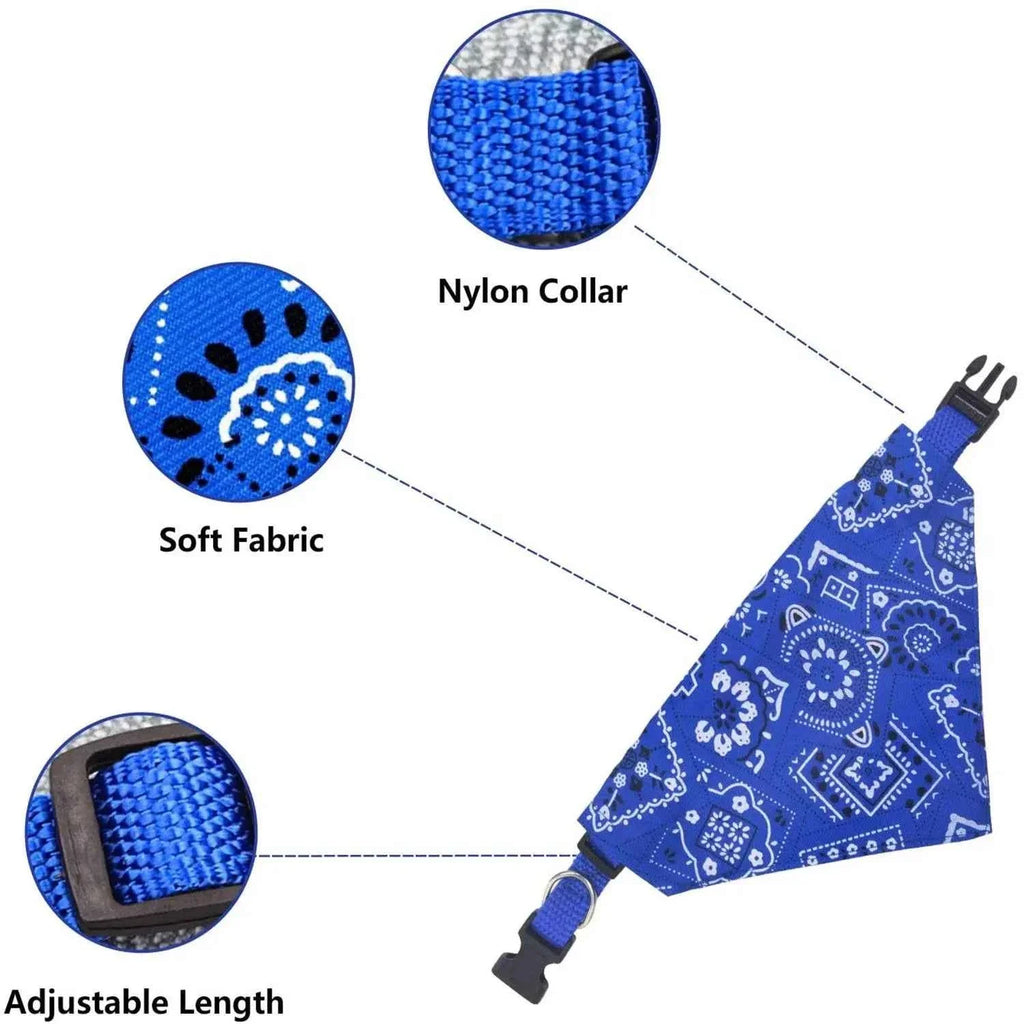 Adjustable Pet Bandana Scarf for Dogs & Cats | Stylish & Comfortable