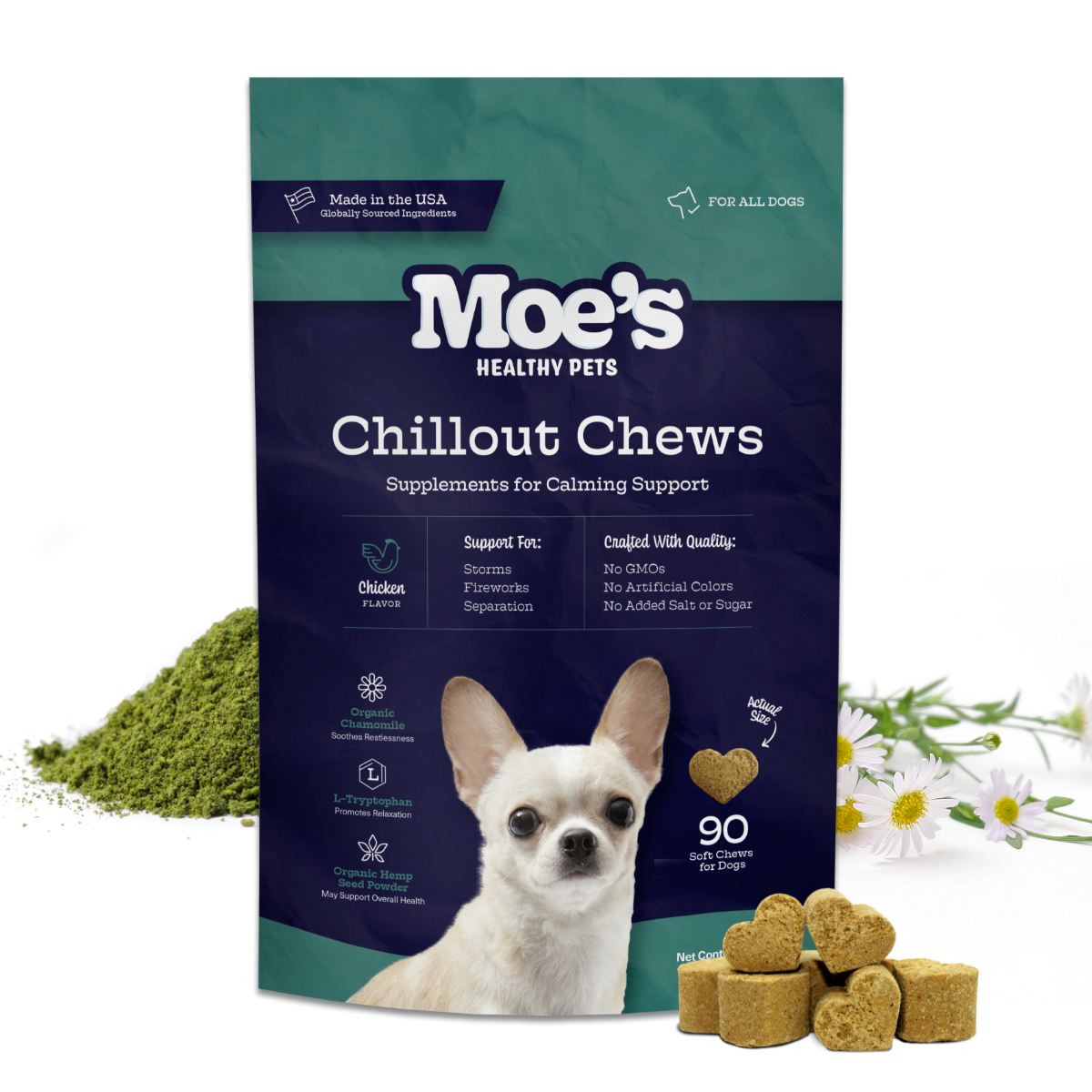 Dog Calming Treats – Chillout Chews | Natural Anxiety Relief for Dogs