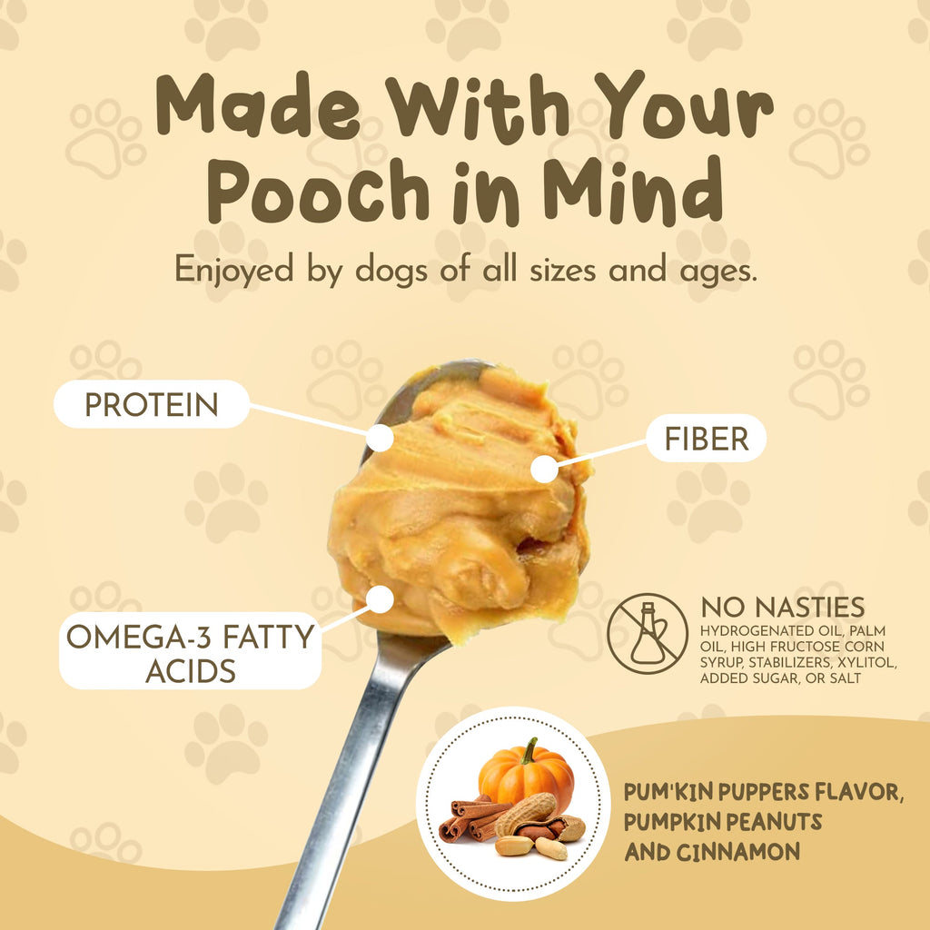 Dawg Butter – Pum'kin Puppers Flavor | Natural Peanut Butter Dog Treat