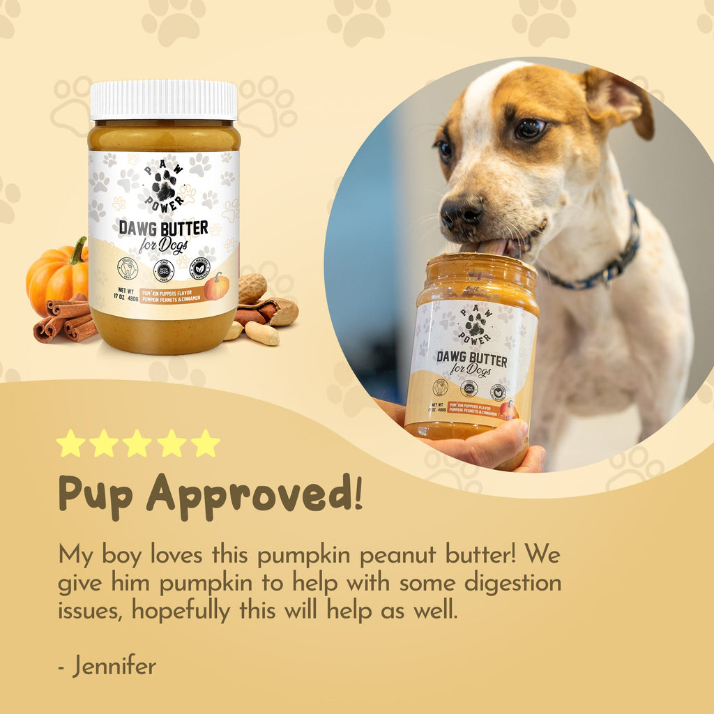 Dawg Butter – Pum'kin Puppers Flavor | Natural Peanut Butter Dog Treat