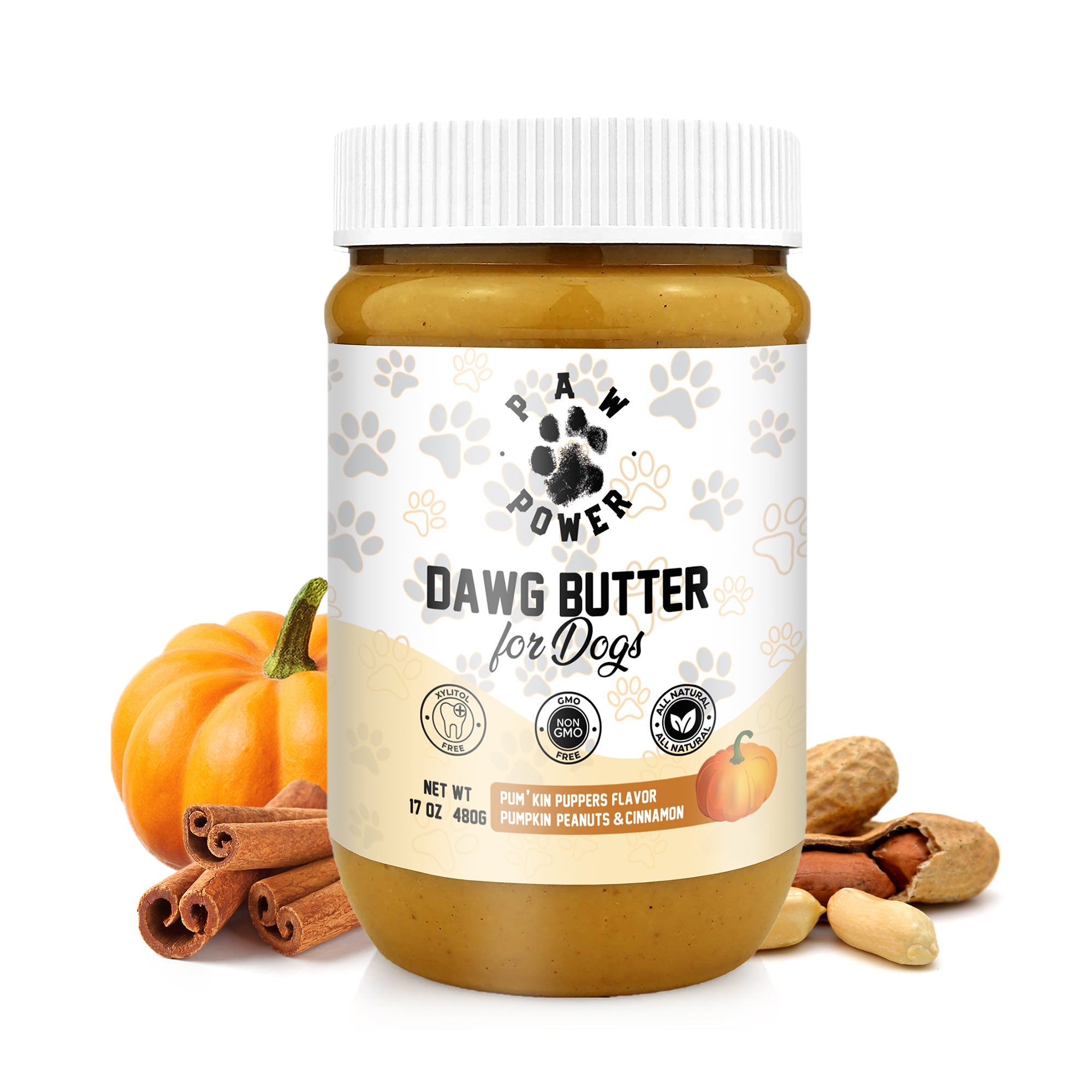 Dawg Butter – Pum'kin Puppers Flavor | Natural Peanut Butter Dog Treat