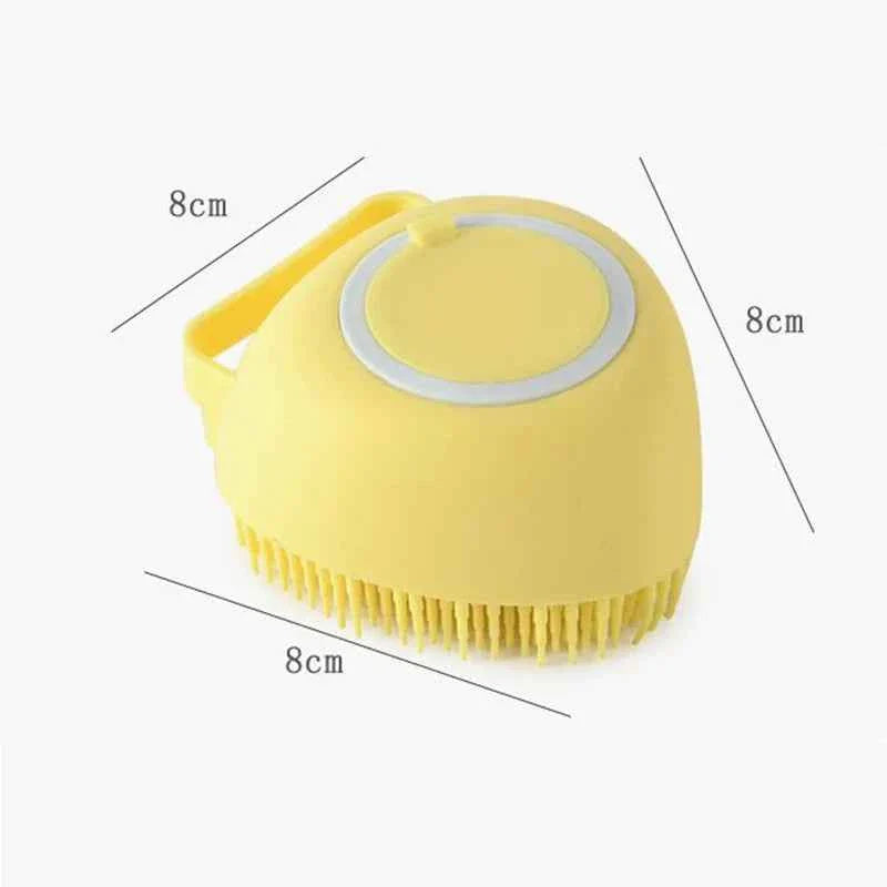 Dog & Cat Bath Massage Brush – Soft Silicone Pet Accessories Tools