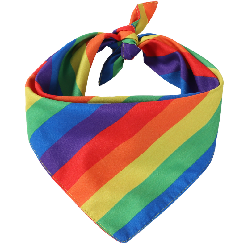 Rainbow Pride Pet Bandana | Adjustable Dog & Cat Scarf