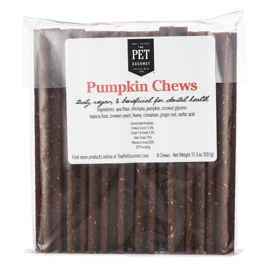 Pumpkin Dog Chews | Natural Digestive Support Treats – 8 Pack