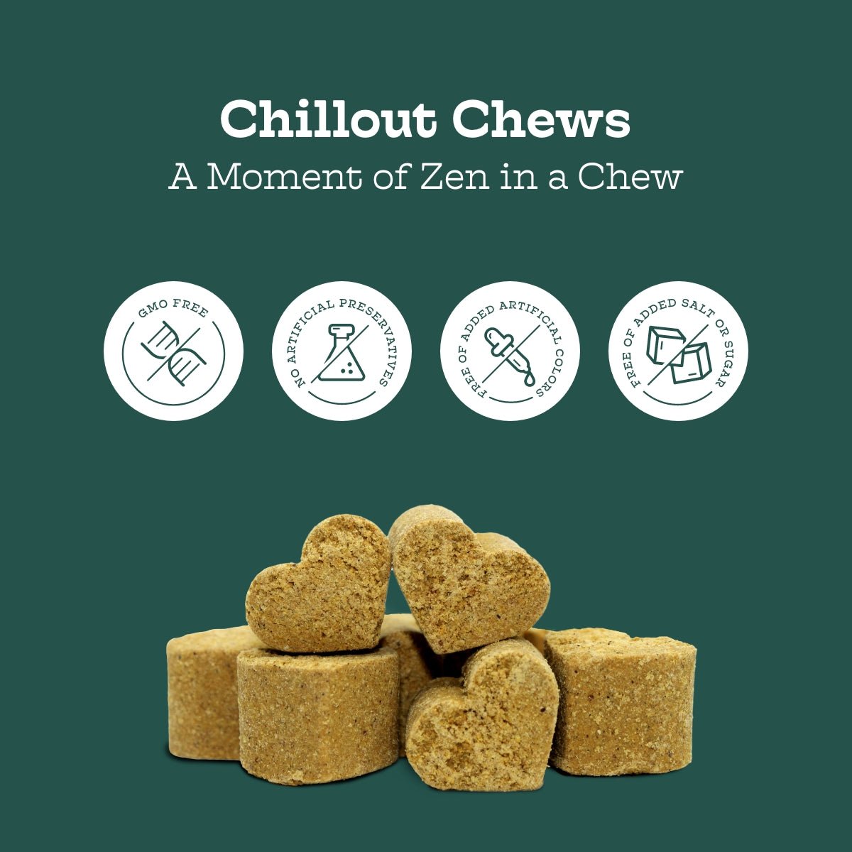 Dog Calming Treats – Chillout Chews | Natural Anxiety Relief for Dogs