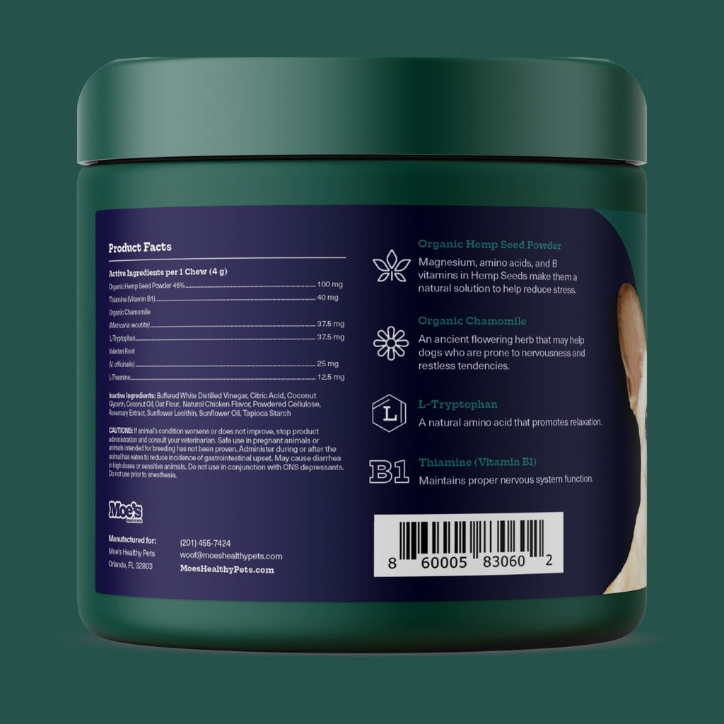 Dog Calming Treats – Chillout Chews | Natural Anxiety Relief for Dogs
