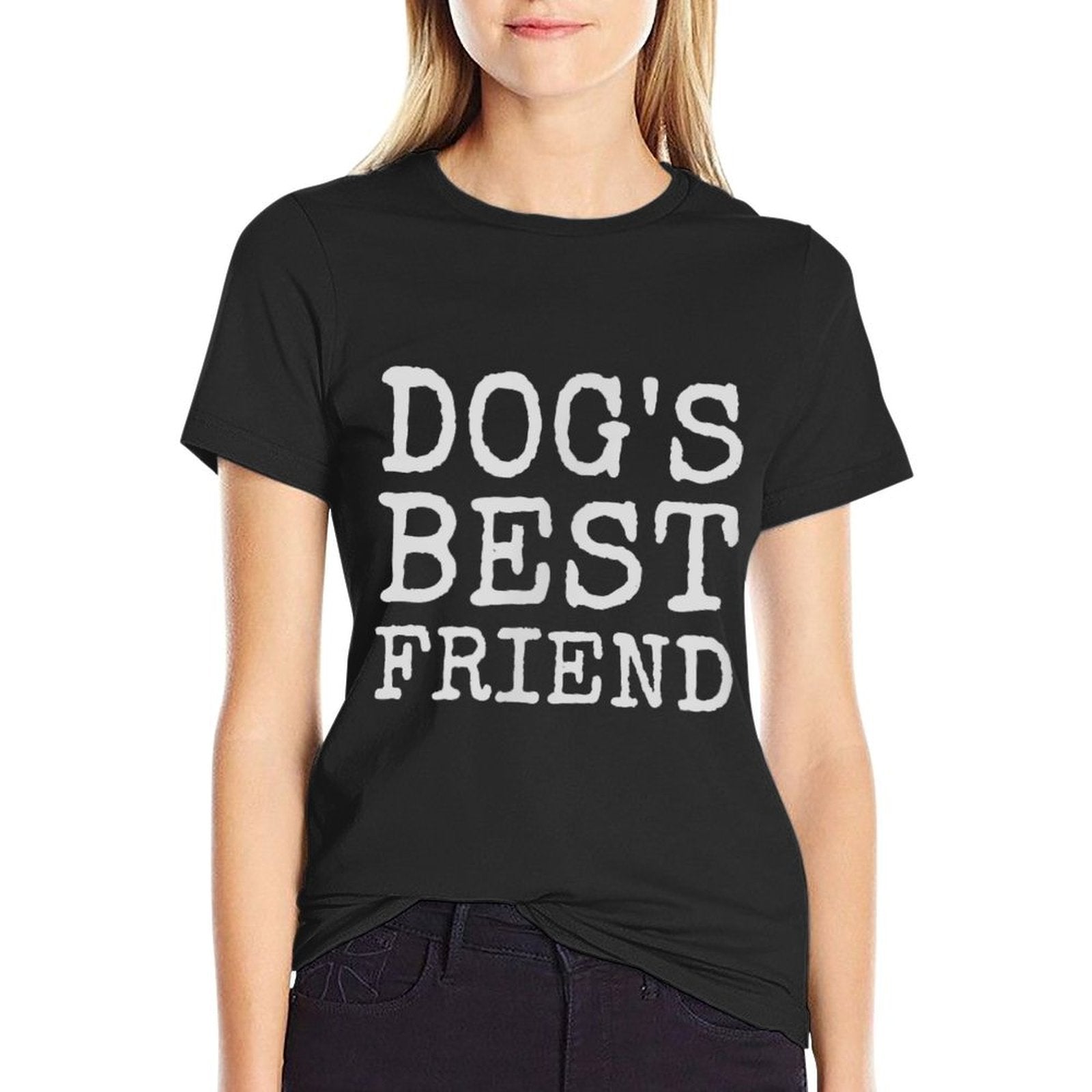 Dogs Best Friend Dog Lover for Humans  Stretchy T-Shirt
