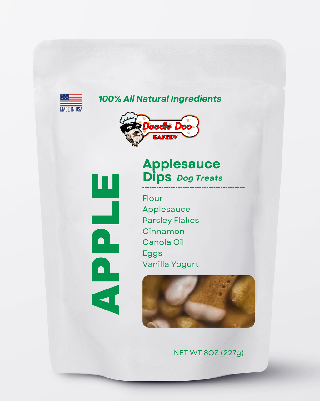 Dog Treats – Applesauce Dip Bites | Homemade Natural Dog Treats ½ lb