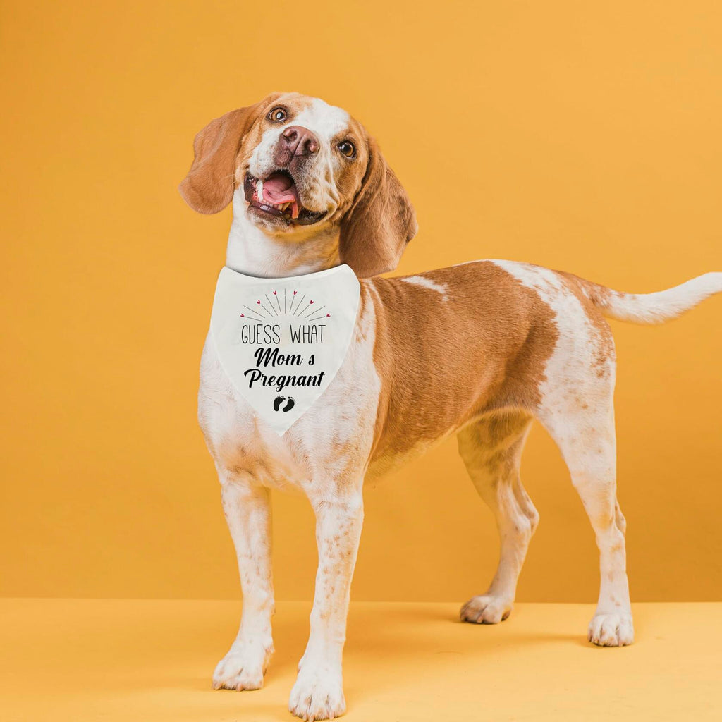 Pregnancy Announcement Dog Bandana | 'Guess What?' Pet Reveal Accessory