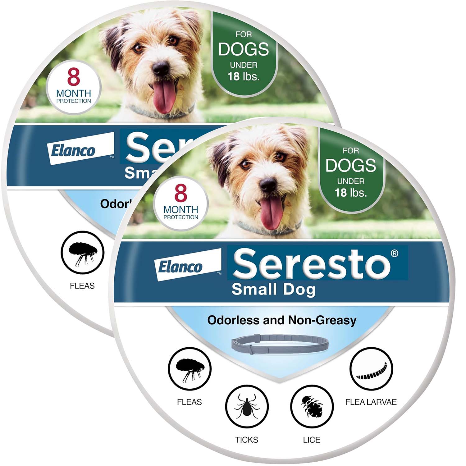 Dog Flea & Tick Collar | Seresto Long-Lasting Protection | Small & Large
