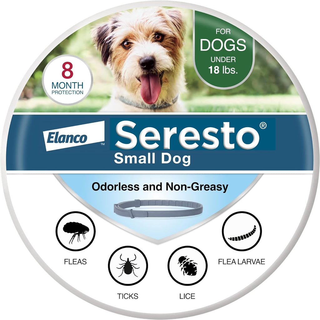 Dog Flea & Tick Collar | Seresto Long-Lasting Protection | Small & Large