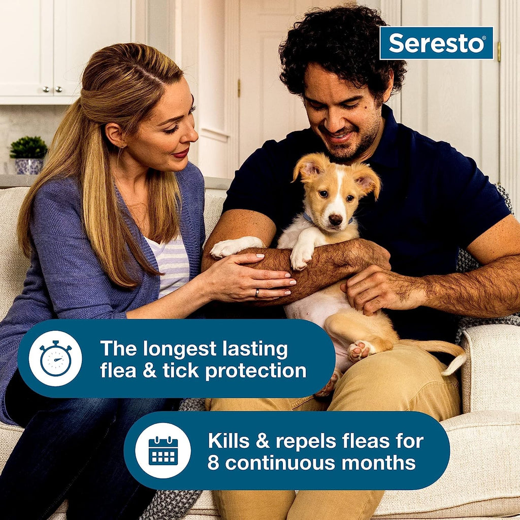 Dog Flea & Tick Collar | Seresto Long-Lasting Protection | Small & Large