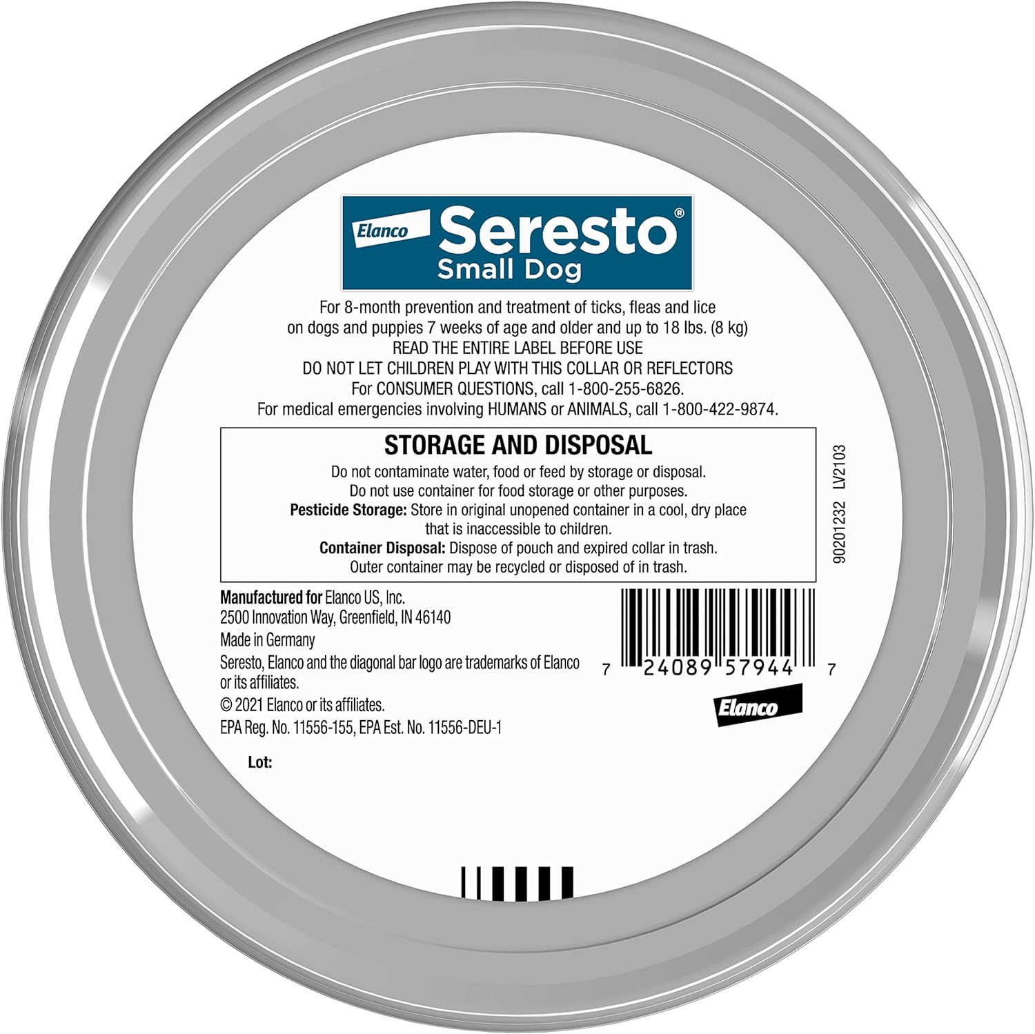 Dog Flea & Tick Collar | Seresto Long-Lasting Protection | Small & Large