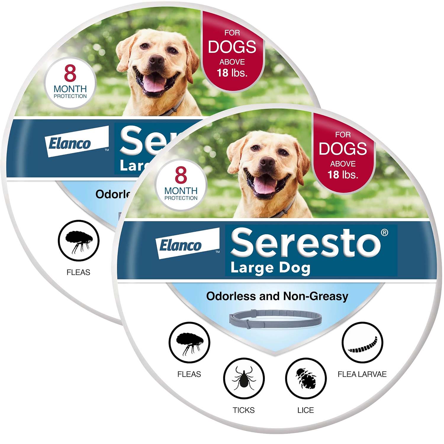Dog Flea & Tick Collar | Seresto Long-Lasting Protection | Small & Large